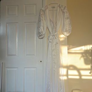 Vintage Georgette Trabolsi intimate embroidered gown